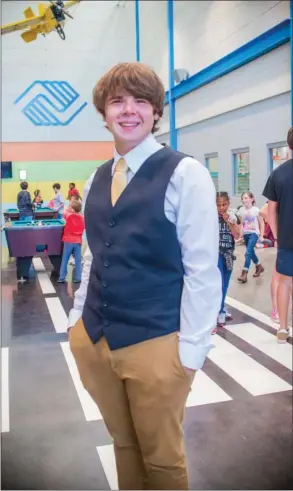  ?? WILLIAM HARVEY/TRILAKES EDITION ?? Braden Taylor, 18, is the Boys & Girls Clubs of Saline County 2017 Youth of the Year. He plans to attend the University of Arkansas at Monticello to pursue a degree in music education.