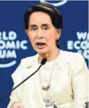  ?? AFP ?? Aung San Suu Kyi es vista como “portavoz de los militares”.