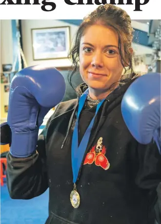  ?? Photograph: Iain Ferguson ?? Siobhan Duncan is Lochaber’s first female boxing champion.