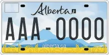  ?? Government of Alberta ?? The Herald editorial board can’t imagine a better choice for Alberta’s new licence plate than Version 1.