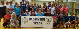  ?? (Photo DR) ?? Les portes du gymnase vont se fermer pour l’été, mais le club de badminton d’Hyères vous attend des la rentrée prochaine, pour une nouvelle saison sportive.