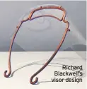  ??  ?? Richard Blackwell’s visor design