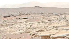  ?? — AFP photo ?? A series of sedimentar­y deposits in the Glenelg area of Gale Crater.