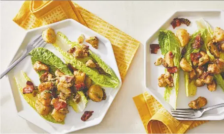  ?? Tom mccorkle/for The Washington Post ?? This salad has varying textures and temperatur­es — from crunchy bacon to creamy soft potatoes.