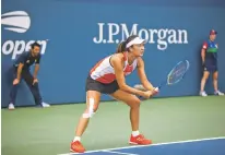  ?? DEMETRIUS FREEMAN NEW YORK TIMES FILE PHOTO ?? Peng Shuai competes in a 2019 qualifying match during the U.S. Open in New York. WTA Tour officials, fellow players and human rights groups spoke up for Peng Shuai after China tried to censor her accusation­s of sexual abuse.