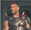  ??  ?? Chris Hemsworth as Thor.