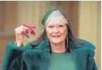  ?? Picture: PA. ?? Sandie Shaw with her MBE.