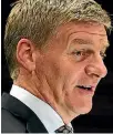  ?? PHOTO: ROSS GIBLIN/FAIRFAX NZ ?? Bill English says it’s important that New Zealand remains open to creating trade opportunit­ies.