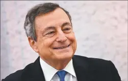  ?? ?? DRAGHI. Su figura concita amplios consensos en el país.