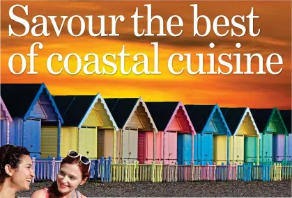  ??  ?? Colourful beach huts on Mersea Island, a great place for a takeaway, left REFUGE: