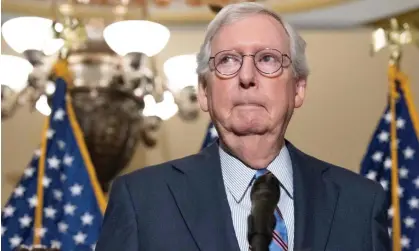  ?? ?? Senate Republican leader Mitch McConnell will convalesce in a rehabilita­tion facility after suffering a concussion and fractured rib. Photograph: Saul Loeb/AFP/Getty Images