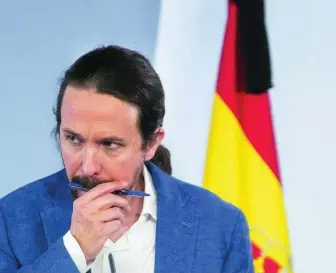  ?? EUROPA PRESS ?? El vicepresid­ente segundo del Gobierno, Pablo Iglesias