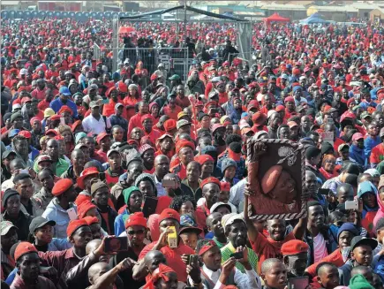  ??  ?? Hundreds of EFF followers attended Youth Day celebratio­ns in Boipatong Stadium where the party’s leader, Julius Malema, addressed them.