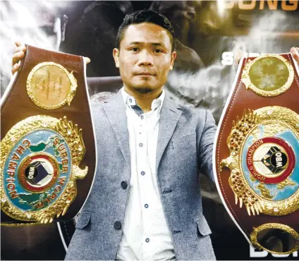  ?? SUNSTAR FOTO / ARNI ACLAO ?? WILL HE FINALLY GET IT? Donnie Nietes first showed interest in a fight against then undefeated Roman Gonzalez in May 2012 and nearly seven years later, he may finally get his wish.