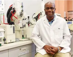  ?? PICTURE: MICHAEL HAMMOND/UCT ?? PRAISE: UCT Professor Kelly Chibale, founder and director of Africa’s first integrated drug discovery and developmen­t centre.