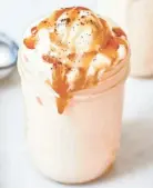  ?? JOE LINGEMAN ?? Top your shake with whipped cream, caramel sauce, and a sprinkling of ground espresso.