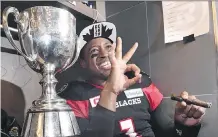  ?? FRANK GUNN/THE CANADIAN PRESS ?? After celebratin­g a Grey Cup triumph with the Ottawa Redblacks back in November, Henry Burris called it a career following 18 seasons in the CFL.