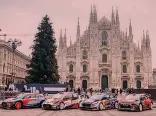  ??  ?? Hyundai, Toyota, Ford e Citroën ieri a Milano