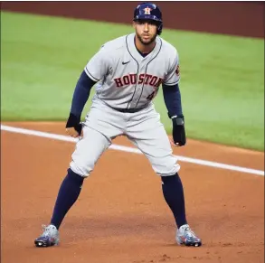  ?? Tony Gutierrez / Associated Press ?? George Springer became the most prominent among baseball’s free agents to reach an agreement, a $150 million, six-year contract with the Toronto Blue Jays, a person familiar with the negotiatio­ns told The Associated Press.