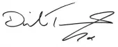  ??  ?? VIP package: David Tennant’s signature