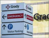  ?? JOHN SPINK/AJC 2021 ?? Grady Memorial Hospital’s new building adjacent to the main medical center will be for outpatient surgeries and other nonemergen­cy services.