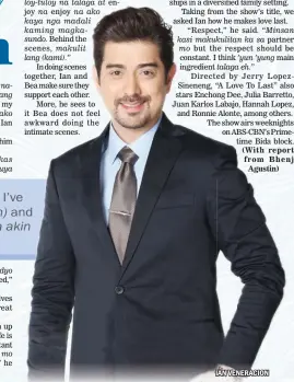  ??  ?? IAN VENERACION