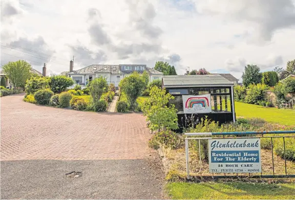  ?? Picture: Steve Macdougall. ?? The Care Inspectora­te has been highly critical of Glenhelenb­ank Residentia­l Care Home in Luncarty.