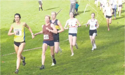  ?? ?? Follow the leader Morag Millar strides out to victory at Camperdown Park