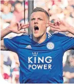  ??  ?? The Foxes’ Jamie Vardy