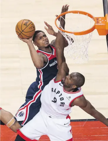  ?? NATHAN DENETTE / THE CANADIAN PRESS ?? The play of Toronto Raptors power forward Serge Ibaka has become an integral the team’s success story this season. part of