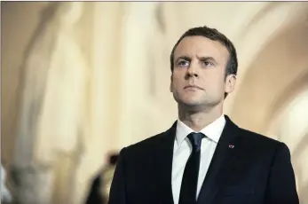  ?? PHOTO: AP ?? French President Emmanuel Macron recently expressed the widely-held prejudiced view that Africa is suffering a “civilisati­onal” crisis.