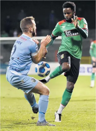  ??  ?? Fitting in:
Gael Bigirimana can’t wait to see more of NI when restrictio­ns are lifted