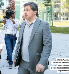  ??  ?? DISCIPLINA. Bruno de Carvalho quer colocar ponto final em todos os processos