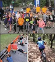  ?? (Photos S.G.) ?? Biathlon, VTT : au programme du Raid des familles, où les enfants ont été récompensé­s.