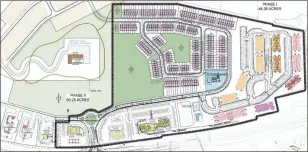  ?? Contribute­d ?? Stegall Village is a mixed use developmen­t planned near LakePoint in Emerson with a projected value of $194 million.