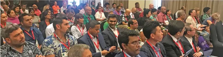  ?? Photo: Charles Chambers ?? Participan­ts during the Fiji Human Resources Institute Forum at the Radisson Blu Resort on Denarau on March 15, 2019.