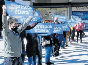  ?? Foto: N.M. ?? La presentaci­ón de las movilizaci­ones fue el sábado en Etxarri.