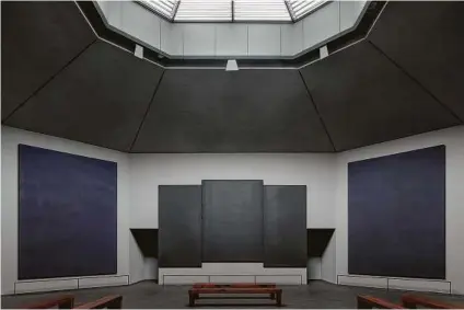  ?? Paul Hester ?? A new skylight dominates the redesigned interior of the Rothko Chapel.