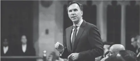  ?? SEAN KILPATRICK / THE CANADIAN PRESS FILES ?? Liberal Finance Minister Bill Morneau will discuss his tax-change proposals face to face with the premiers on Tuesday in Ottawa.