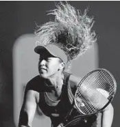  ?? MATTHEW STOCKMAN/GETTY IMAGES ?? Naomi Osaka, who has dual U.S. and Japan citizenshi­p, lives in Fort Lauderdale. She said she wanted to avoid losing 6-0, 6-0 Wednesday. She won in straight sets 6-3, 6-2.