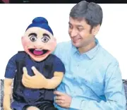  ??  ?? Satyajit Padhye with his puppet