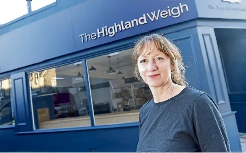  ?? ?? EXPAND: Amanda MacArthur is now allowed to sell food and drink from her shop in Nairn. Picture by Sandy McCook.
