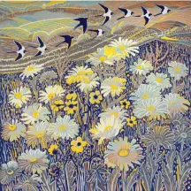  ??  ?? p
Annie Soudain Mid-May Morning, reduction linoprint, 12312in (30.5330.5cm)