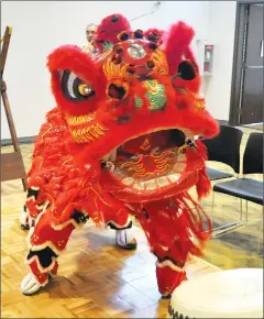  ?? @JWSchnarrH­erald ?? This Chinese Lion Dance kicked off celebratio­ns at the Lethbridge Multicultu­ral Centre on Saturday for the 2017 Asian Heritage Festival.