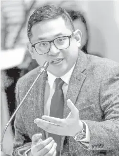  ?? PHOTO ?? Senator Bam Aquino, chair of the Senate Science Committee will lead the hearing today on complaints about the disappeara­nce of prepaid mobile loads – or what consumer activists call “nakaw load”.FILE