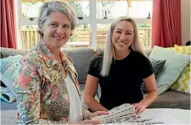  ??  ?? Cambridge interior specialist Elizabeth Karam consults with Debbie Clearwater about colours for a new family home in St Kilda.