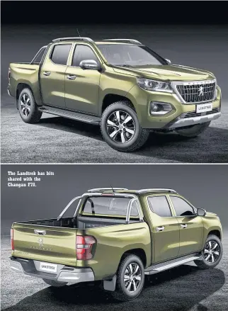  ??  ?? The Landtrek has bits shared with the Changan F70.