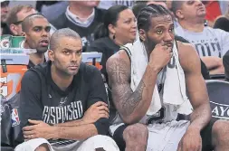  ?? RONALD MARTINEZ/GETTY IMAGES FILE PHOTO ?? With nerves frayed in both camps, veteran guard Tony Parker’s comment on Kawhi Leonard’s injury status (“mine was 100 times worse”) didn’t sit well.