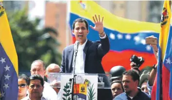  ?? ARCHIVO/LISTÍN DIARIO ?? Situación. Guaidó se proclamó presidente interino de Venezuela el pasado 23 de enero, y posteriorm­ente recibió el respaldo de Estados Unidos, y de la mayoría de países de Europa y América Latina, que instaron a la celebració­n de elecciones.