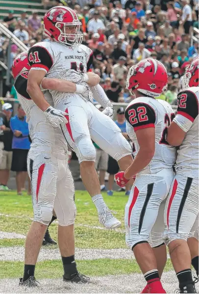  ??  ?? Fotis Kokosiouli­s ( 41) and his Maine South teammates have a tough task Friday in Palatine. | ALLEN CUNNINGHAM / FOR THE SUN- TIMES